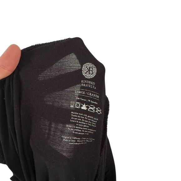 Kindred Braverly Everyday Lounge Black Pants Postpartum Maternity Womens Large - Picture 4 of 4